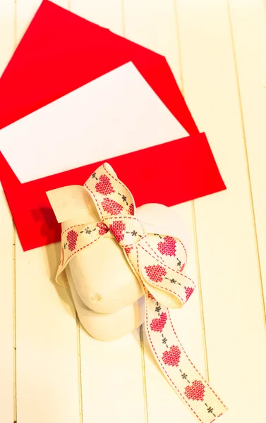 Liefde opmerking en cookies — Stockfoto