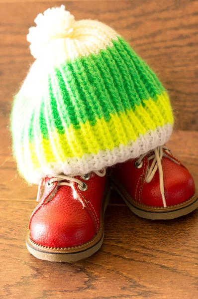 Red child shoes — Stock Photo, Image