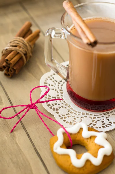 Cacao drink in the mug — Stock Photo, Image