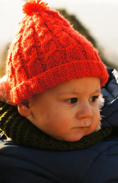 Portrait of baby boy outdoor Stock Photo