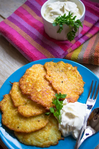 Fried potato pancakes — Stock Photo, Image