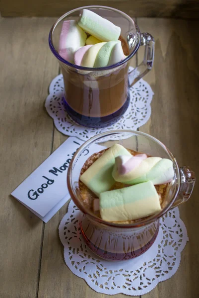 Bebida de cacao con pasta dulce —  Fotos de Stock