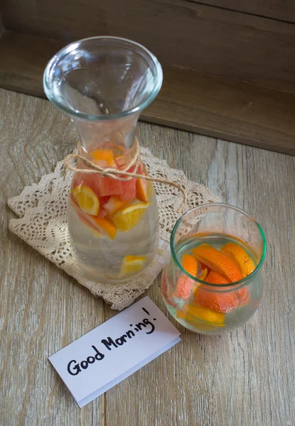 Summer fresh fruit drink — Stock Photo, Image