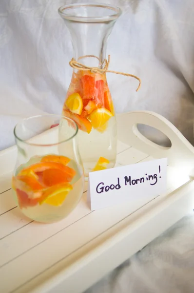 Summer fresh fruit drink — Stock Photo, Image