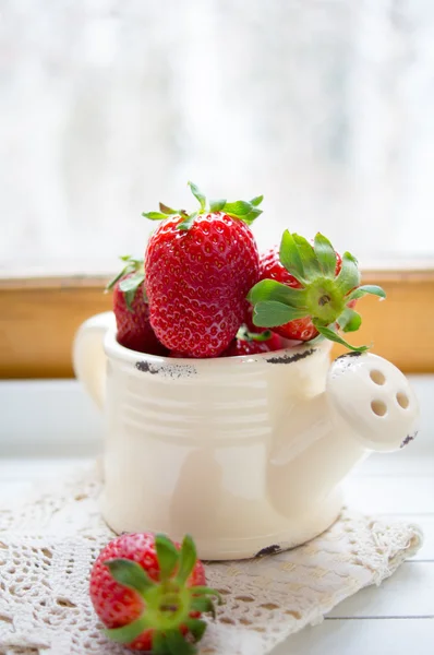 Verse aardbeien vruchten — Stockfoto