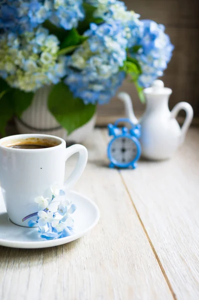 's ochtends koffie tijd — Stockfoto