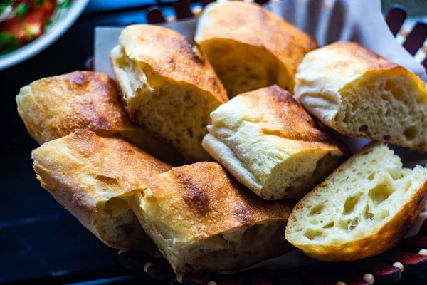 Кусочки Традиционного Грузинского Хлеба Известного Пури — стоковое фото