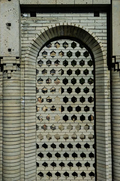 Архитектурные Детали Средневекового Замка Ахалцихе Известного Рабати — стоковое фото