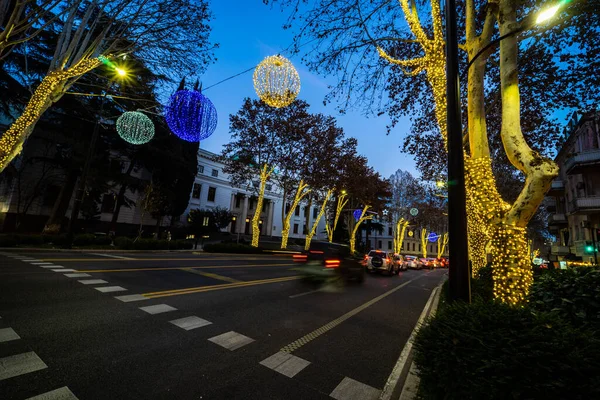 December 2021 Tbilisi Georgia Christmas Decoration Tbilisi City Centre Capital — Stock Photo, Image