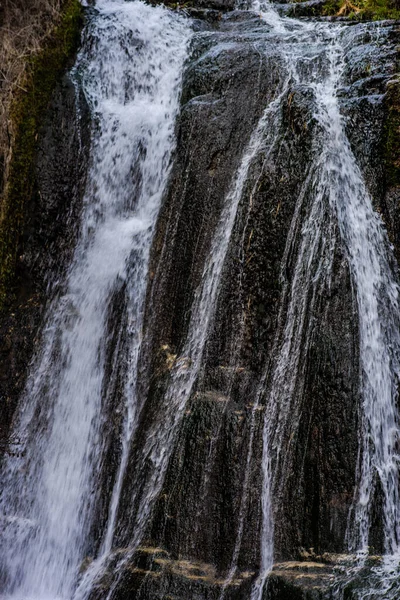 Cachoeira Área Selvagem Perto Capital Georgiana Tbilisi Início Temporada Sping — Fotografia de Stock