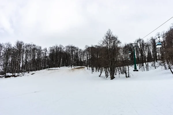 Покрытый Снегом Кавказская Гора Курорте Бакуриани Грузия — стоковое фото
