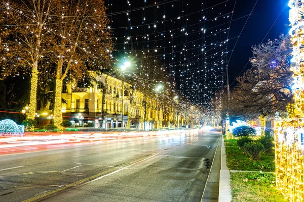 December 2021 Tbilisi Georgia Christmas Decoration Tbilisi City Centre Capital — Stock Photo, Image