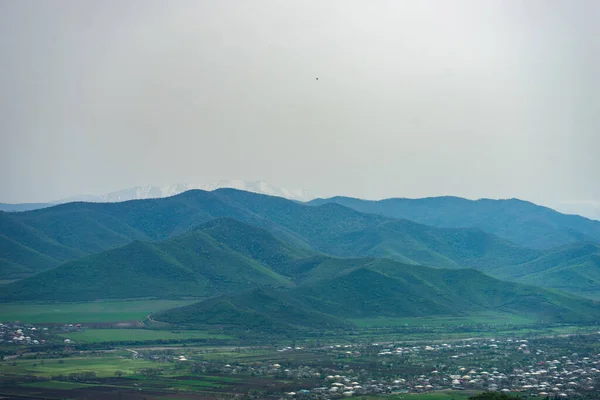 Famous Mountain Landscape Shida Kartli Georgia Surrounding Bolnisi Town — стоковое фото