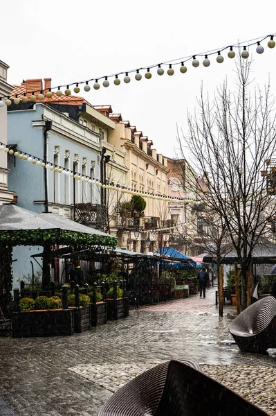 Nieva Pesada Casco Antiguo Tiflis Marzo 2022 Georgia — Foto de Stock