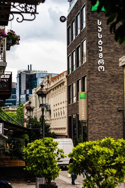 Tbilisi Downtown Cityscape Summer Time — Stock Photo, Image