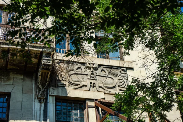 Exterior Decoration Buildings Old Tbilisi Travel Landmarks Georgia — Stockfoto