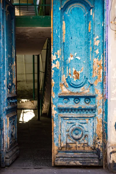 Old Door Textured Wooden Background Old Tbilisi Capital City Georgia — Φωτογραφία Αρχείου