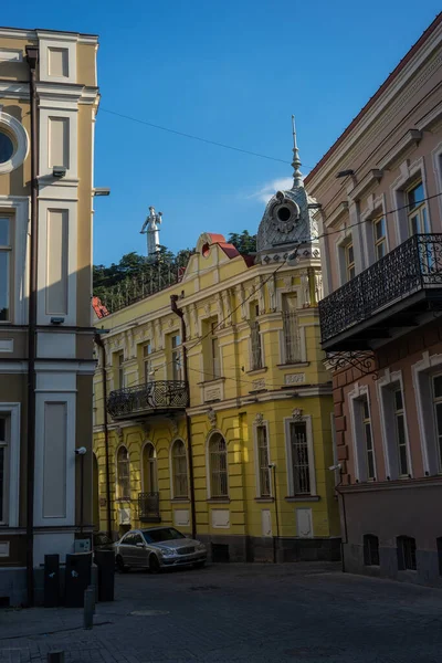 Exterior Buildings Surrounding Gudiashvili Square Oldest Part Tbilisi Capital City — Stock fotografie