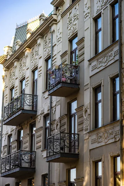 Arquitectura Del Viejo Tiflis Alrededor Avenida Principal Ciudad Avenida Rustaveli — Foto de Stock