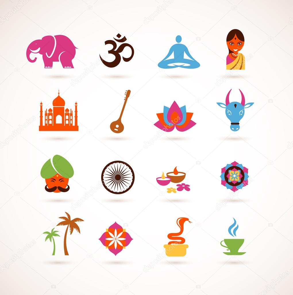 Collection of India vector icons