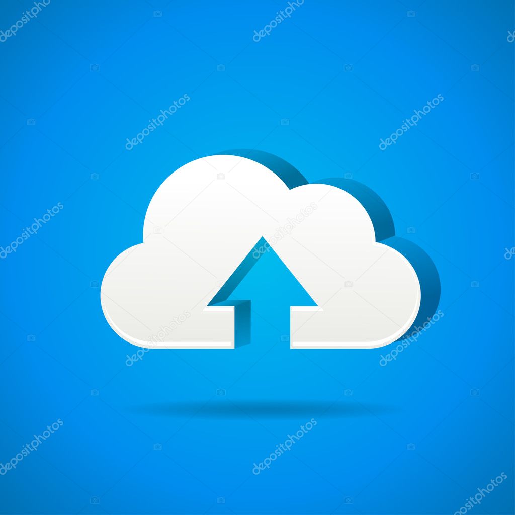Cloud app icon - upload files