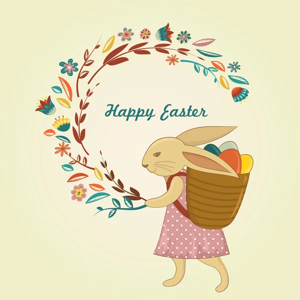 Easter vintage style greeting card — Stock Vector