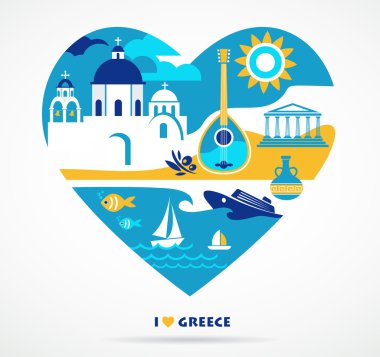 Greece love clipart