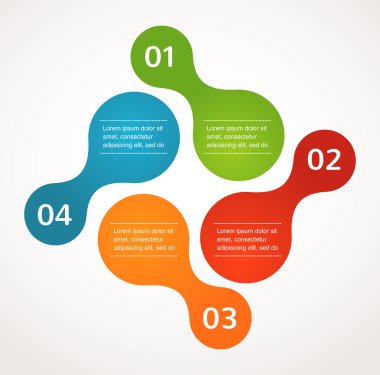 soyut tasarım ve infographics, arka plan, vektör simgesi