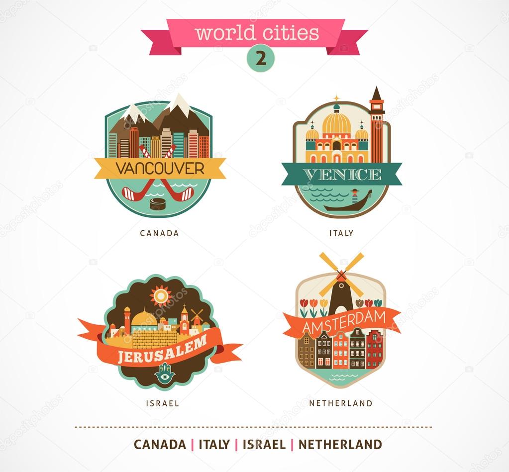 World Cities - Amsterdam, Venice, Jerusalem, Vancouver