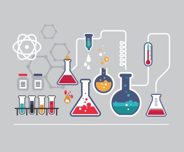 Chemistry infographic clipart