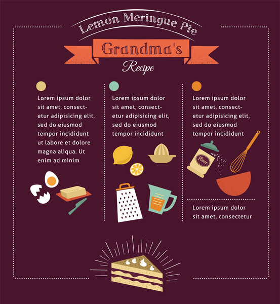 Дизайн векторного шаблона трапезы
