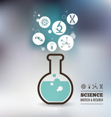 Research, Bio Technology and Science infographic clipart