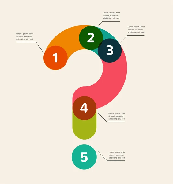 Signo de interrogación fondo abstracto infografía — Archivo Imágenes Vectoriales