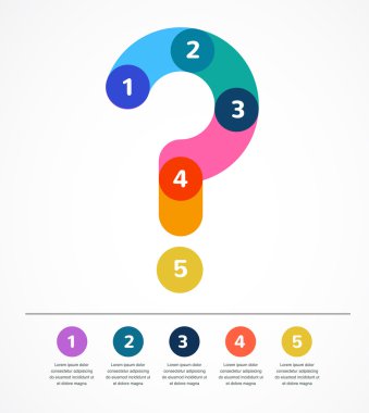 soru işareti arka plan Infographic