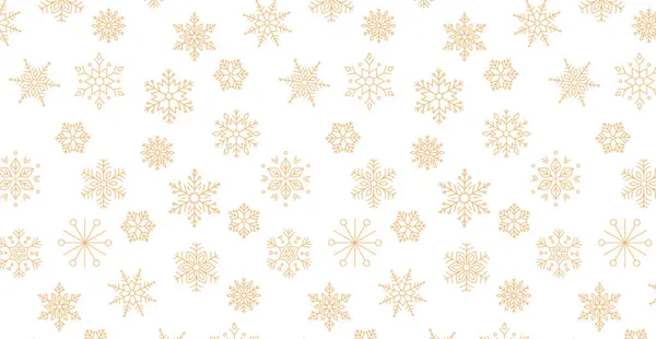 Fondo simple de Navidad, patrón geométrico minimalista con copos de nieve dorados. Diseño de concepto de Navidad retro — Archivo Imágenes Vectoriales