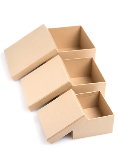 Tres cajas — Foto de Stock