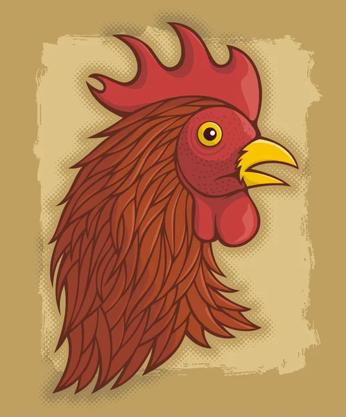 Gallo rojo Ilustración De Stock