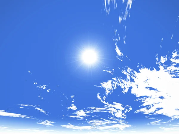 Sole e cielo — Foto Stock