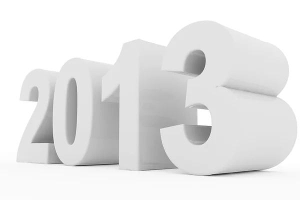 Year 2013 white — Stockfoto