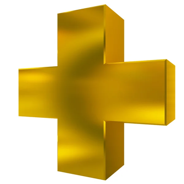 Golden cross — Stock Photo, Image