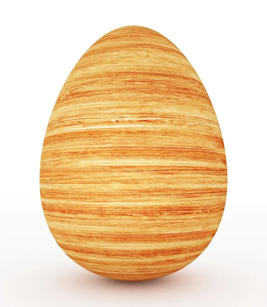 Ei aus Holz — Stockfoto