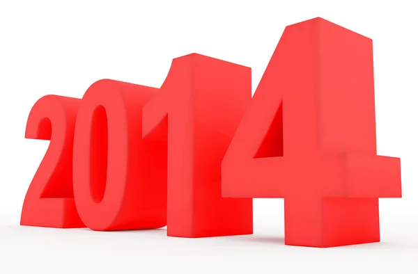 Year 2014 marked — Stock Photo, Image