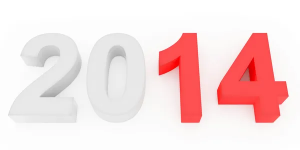 Year 2014 count — Stock Photo, Image