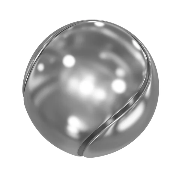 Tenisový míč kov — Stock fotografie
