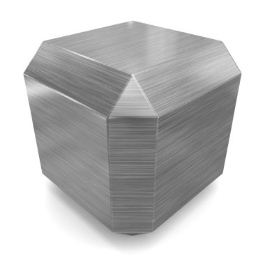 küp 3d metal