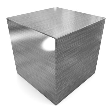 küp 3d metal