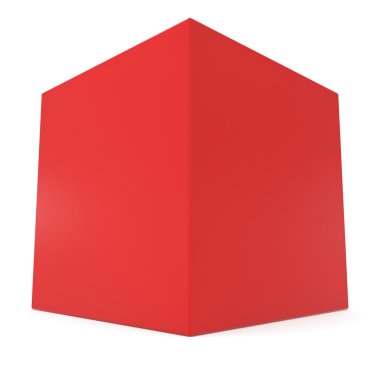 3d küp kırmızı