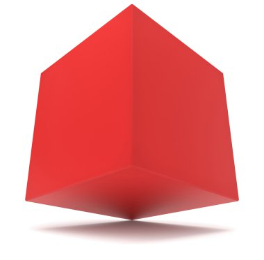 3d küp kırmızı
