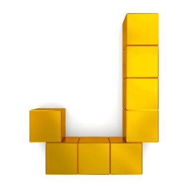 brief j kubieke gouden