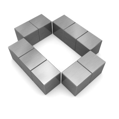 sayı 0 kübik metal